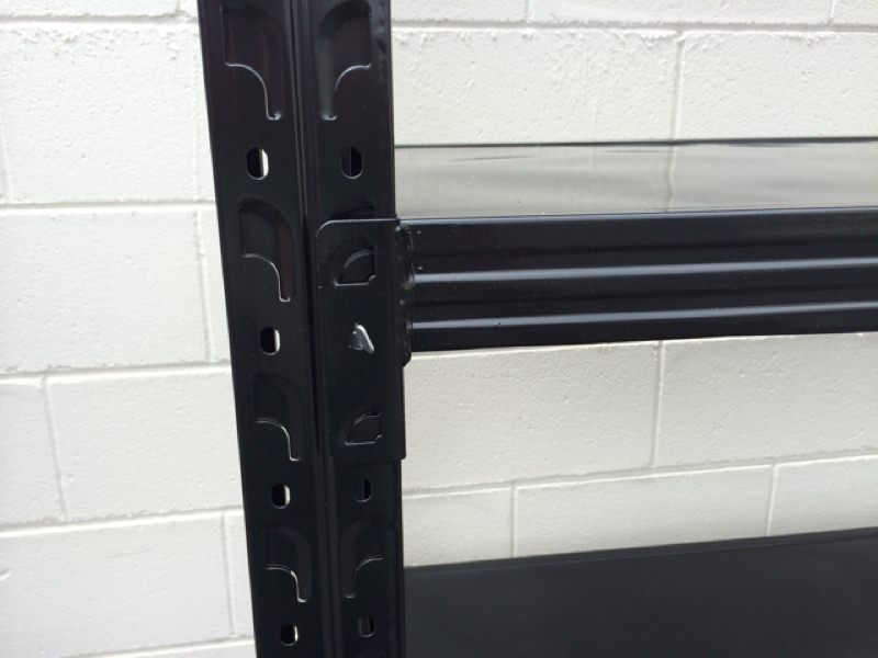 Black Steel Garage Racking Storage Shelving 800KG 1500mm size Carousel 2