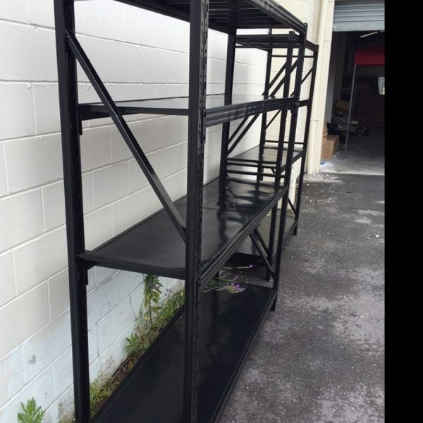 Black Steel Garage Racking Storage Shelving 800KG 1500mm size Carousel 3