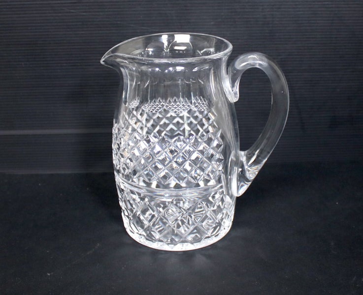 QUALITY VINTAGE CUT CRYSTAL LARGE JUG 16CM Carousel 1