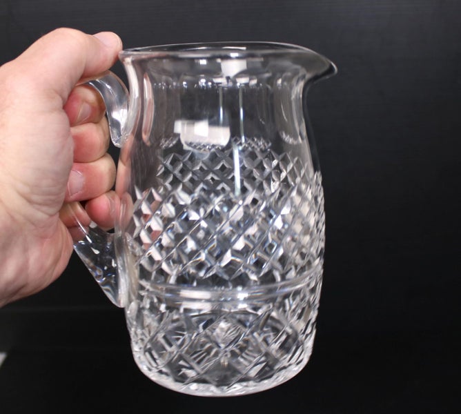 QUALITY VINTAGE CUT CRYSTAL LARGE JUG 16CM Carousel 2