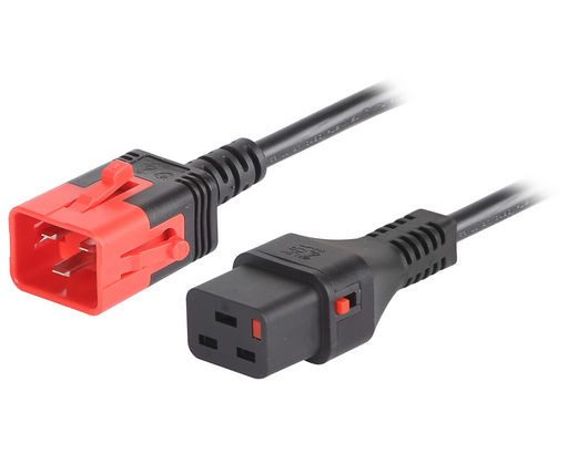 IEC-LOCK C19 TO DUAL LOCK C20 EXTENSION CORD Carousel 1