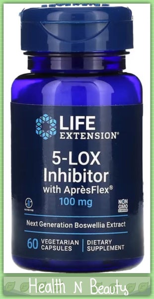 SALE! BOSWELLIA EXTRACT 5-LOX INHIBITOR 100 MG 60 VEGE CAPS - E0326 Carousel 1