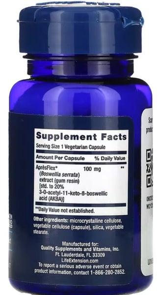 SALE! BOSWELLIA EXTRACT 5-LOX INHIBITOR 100 MG 60 VEGE CAPS - E0326 Carousel 2