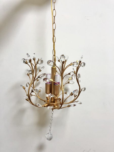 Vintage European-Style Gold Pendant Light - 33cm Carousel 1