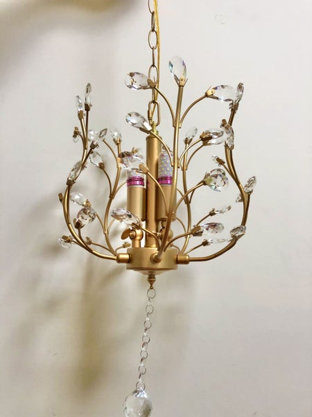 Vintage European-Style Gold Pendant Light - 33cm Carousel 2