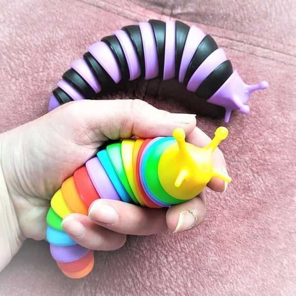 Slug fidget toy (rainbow coloured) Carousel 1