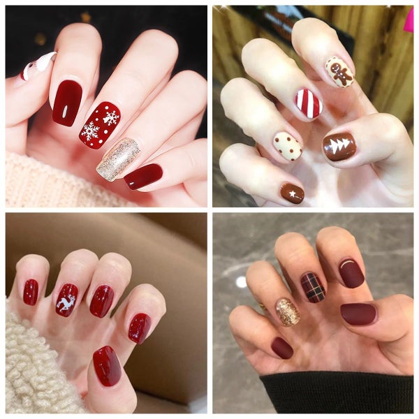 14 tips Christmas Nail Art Stickers Nail Wraps Random Pattern Buy 4 Get 1 Free Carousel 1