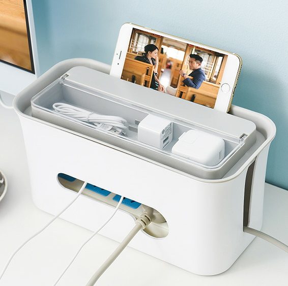 Cable Management Desktop Organiser Box Carousel 1
