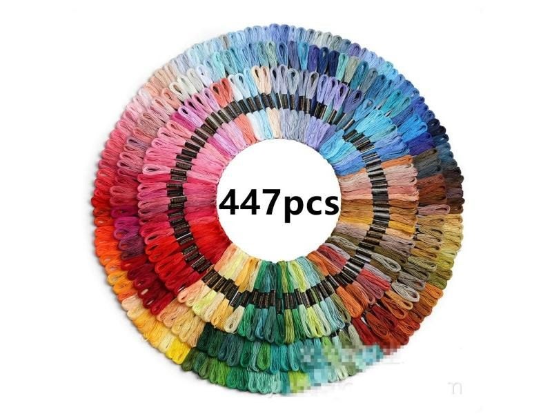 447 Pieces DMCDMC Cross Stitch Threads In Different Colors 8M Carousel 1