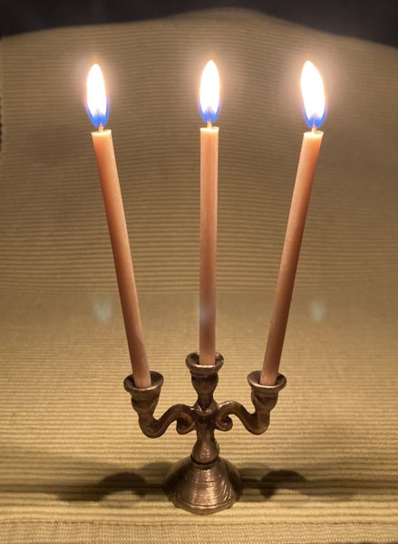 One Bees wax candle 5mm Dia x 100mm Long Carousel 4