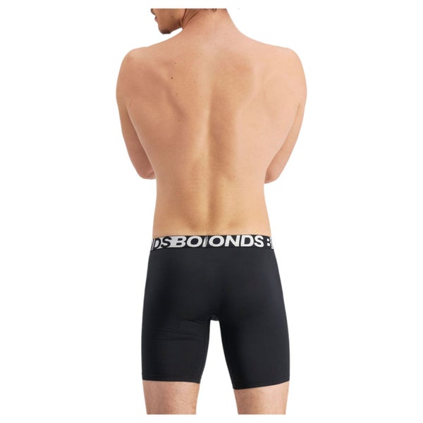 5 x Bonds Mens Active Everyday Long Trunks Black Underwear Carousel 2