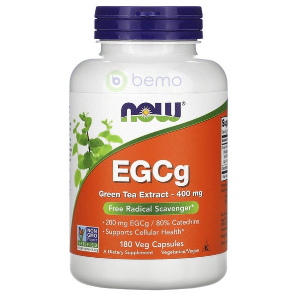 Now Foods, EGCg, Green Tea Extract, 400 mg, 180 Veg Capsules Carousel 1