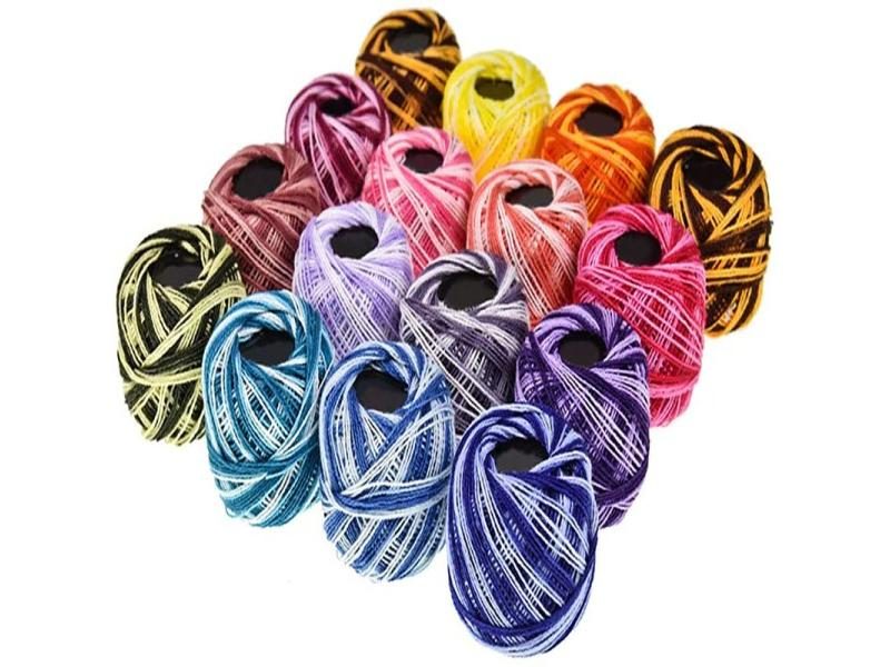 16 Colors Cross Stitch Embroidery Sewing Thread For DIY Hand-Knitted Patch Carousel 1