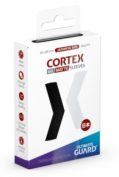 Ultimate Guard: Cortex Japanese Sleeves (60ct) - Matte Black Carousel 1