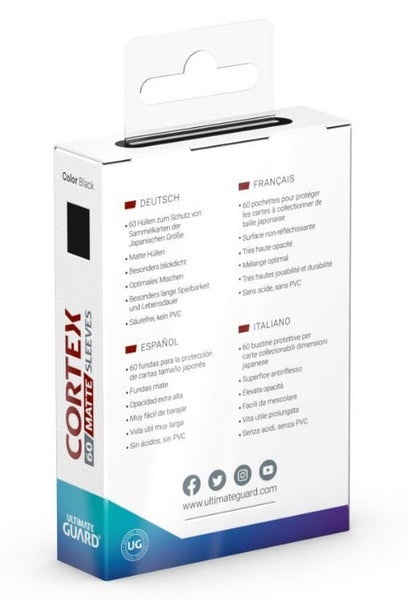 Ultimate Guard: Cortex Japanese Sleeves (60ct) - Matte Black Carousel 3