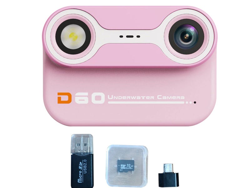 Digital Underwater Dual-Screen Camera for Swimming Sports Shoots Pink Carousel 1