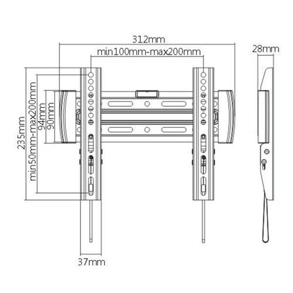 Brateck Lumi LP45-22F - Fixed LCD/LED Wall Mount - For most 23-42" LED/LCD flat Carousel 6