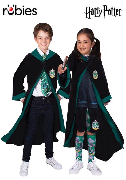 LICENSED SLYTHERIN CHILD HARRY POTTER ROBE HALLOWEEN COSTUME Carousel 1