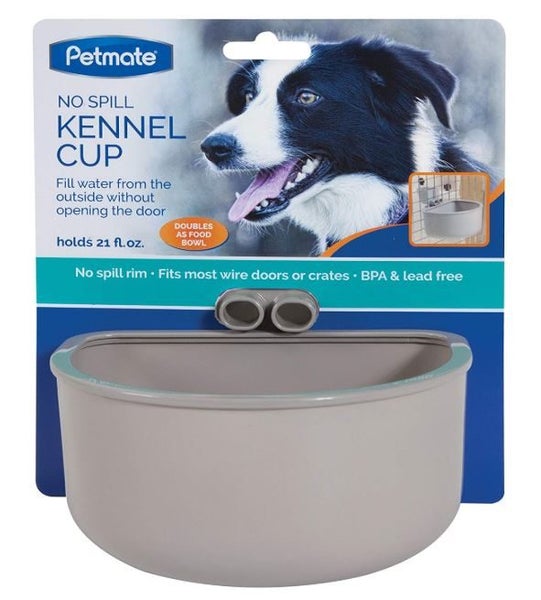 DOG BOWL - PETMATE NO SPILL KENNEL / CRATE BOWL LARGE 620ML Carousel 1