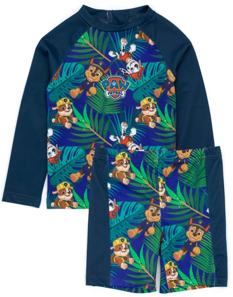 Paw Patrol Blue 2 Piece Swim Set (Boys) Carousel 1