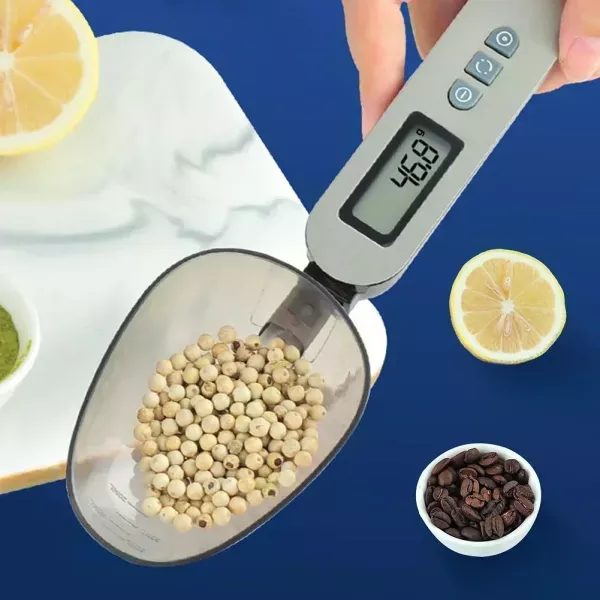 25cm Digital Scale 500g/0.1 Kitchen Measuring Spoons For Coffee With Milk Carousel 2