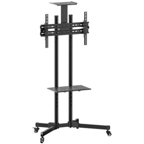 Brateck Lumi LCD-T1028B 32''-70'' Economy TV cart Stand, Adjustable TV Height Carousel 1