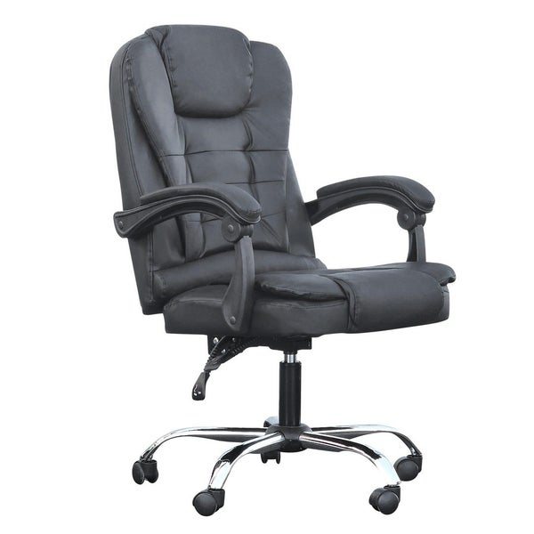 Reclining Executive Office Chair Black Carousel 1