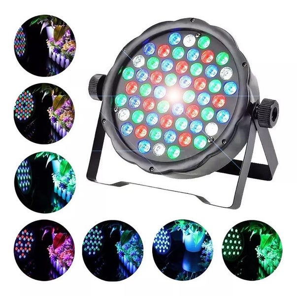 54 LEDs Professional DMX-512 RGB LED Strobe Stage PAR Light629869947421471112