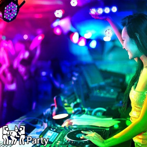 8 X 54 LEDs PAR Lights Professional DMX-512 RGB LED Strobe Stage PAR Lights Carousel 8