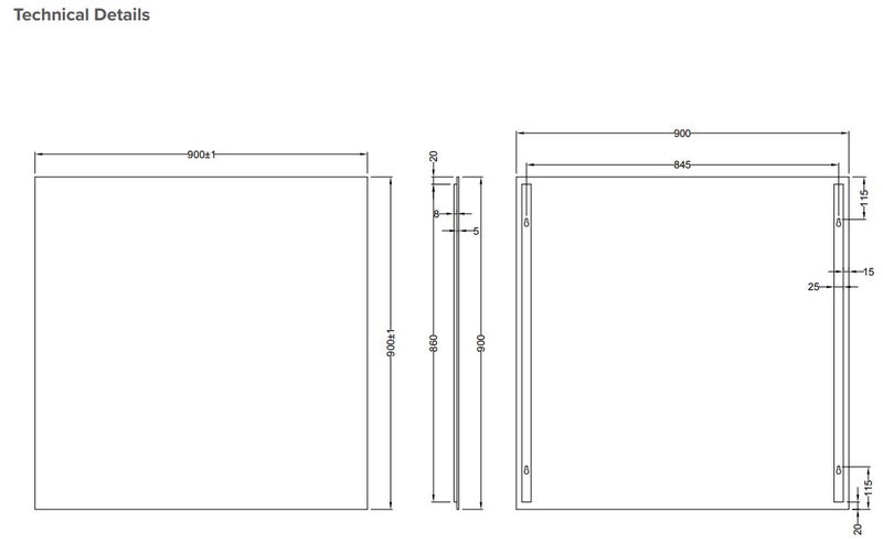 900 Westfield Mirror - 900W x 900H - EX DISPLAY Carousel 4