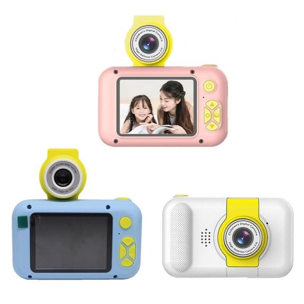 X101 Mini Hd Lens Reversible Child Camera - White & 8G & Card Reader Carousel 2