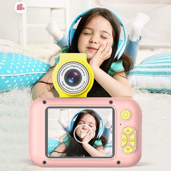 X101 Mini Hd Lens Reversible Child Camera - White & 8G & Card Reader Carousel 6