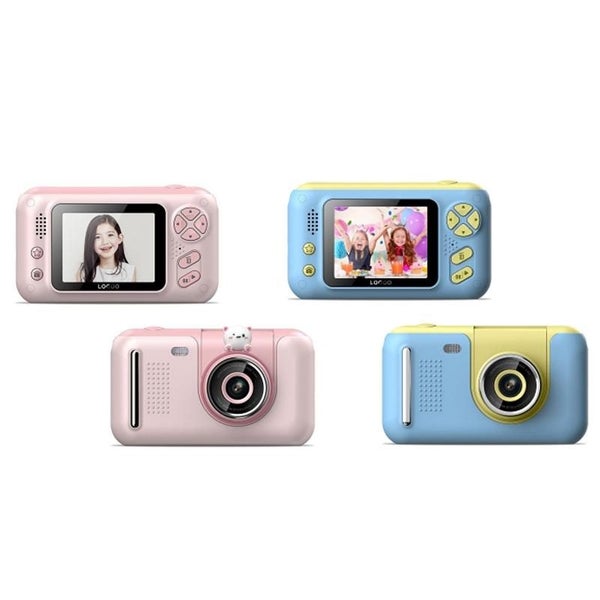 2.4 Inch Children Hd Reversible Photo Slr Camera - Yellow Blue & 8G Memory Ca... Carousel 2