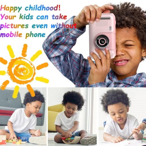 2.4 Inch Children Hd Reversible Photo Slr Camera - Yellow Blue & 8G Memory Ca... Carousel 6
