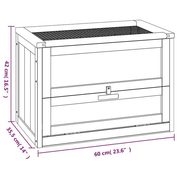 Hamster Cage 60X35.5X42 Cm Solid Wood Fir Oixtin Carousel 2