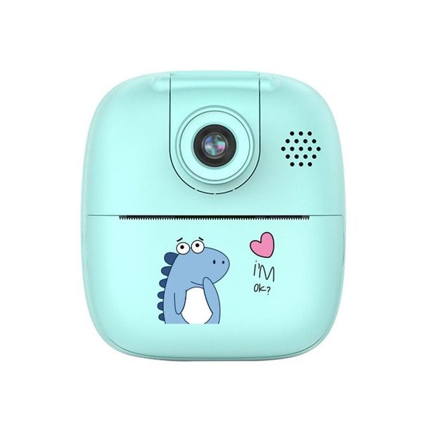 A18 Hd Printable Cartoon Kids Digital Camera With Rotating Lens - Blue & 32G Carousel 1