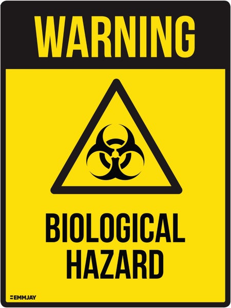 305 (1) EMMJAY- HAZCHEM bio hazard label (Large 400x300mm) Carousel 1