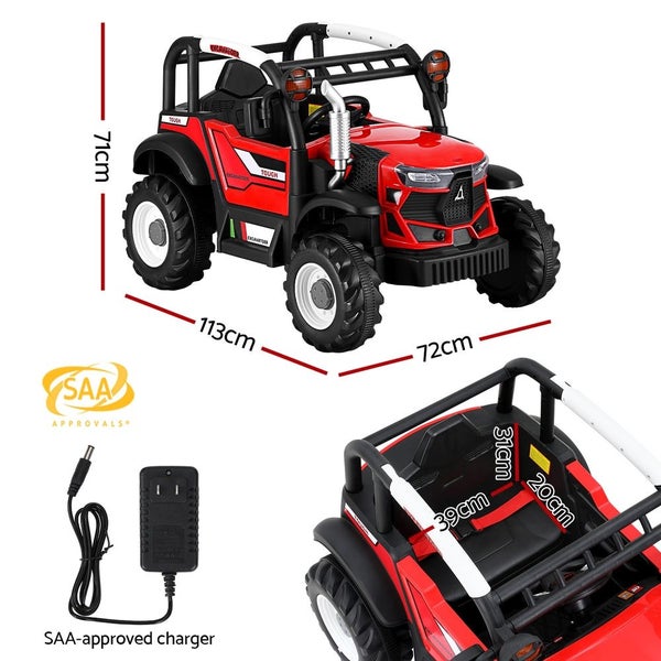 Electric Ride On Car Off Road Jeep Remote 12V Red Kids Ride On Toys Rigo Kids Carousel 2