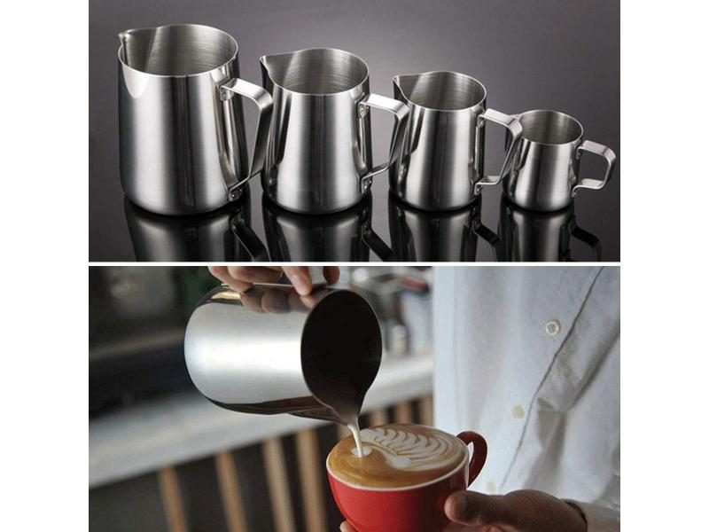 100/350/600/1000ml Milk Jugs Fashion Stainless Steel Milk Craft Milk Frothing Carousel 1