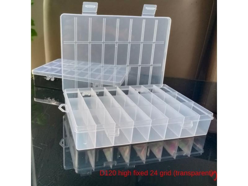 Practical 24 Grids DIY Apparel Needlework Storage Box For Beads Needles Buttons Carousel 1