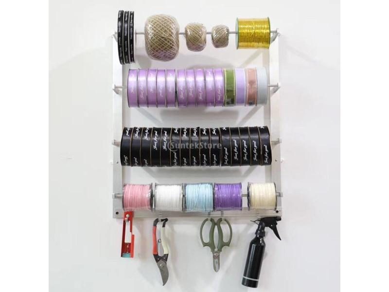 Wall Mount Wire Spool Rack For Home Storage Accessories Carousel 1