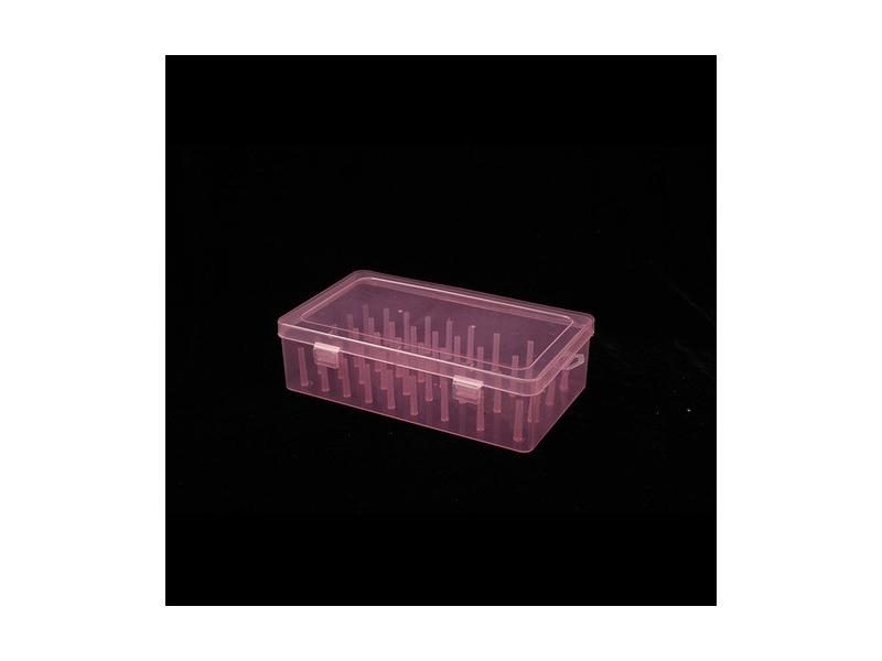Clear Sewing Thread Storage Box 42 Pieces Spools Bobbin Carrying Container Case Carousel 1