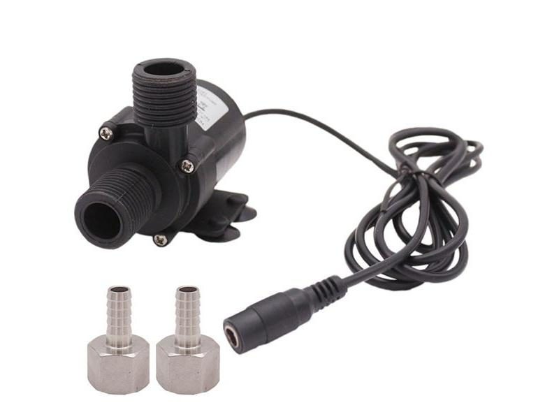 DC 12V Solar Hot Water Heater Circulation Pump With SS Hose Barb Fittings 600 Carousel 1