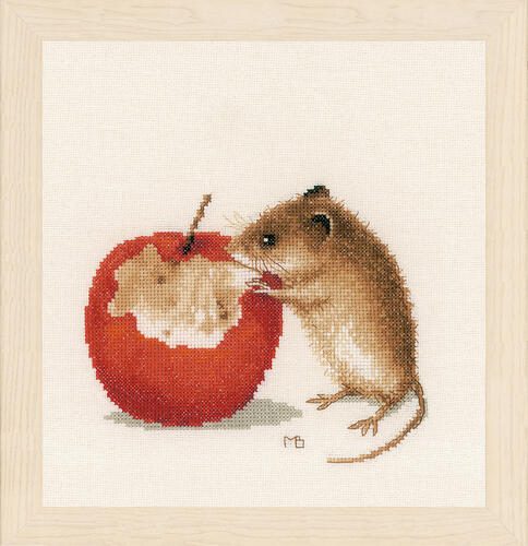 Lanarte Cross Stitch Kit - Little mouse Carousel 1
