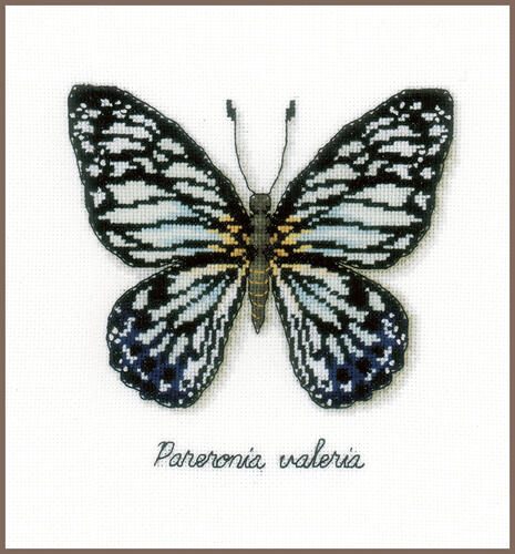 Vervaco Cross Stitch Kit - LMV Blue butterfly Carousel 1