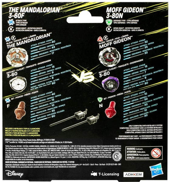 Beyblade X: Star Wars Collab Pack - The Mandalorian 3-60F vs. Moff Gideon 3-80N Carousel 4