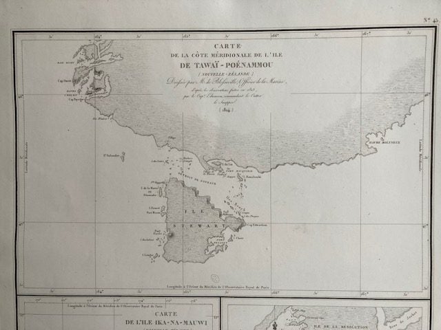 NZ North Isl, Rakiura (Stewart) Island. Southland. Duperrey 1827 original Carousel 1