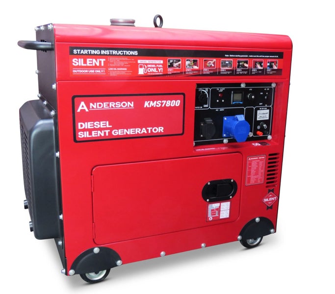 Anderson 7.5kw Silenced Diesel Generator Electric Start **FREE SHIPPING IN NZ!** Carousel 1
