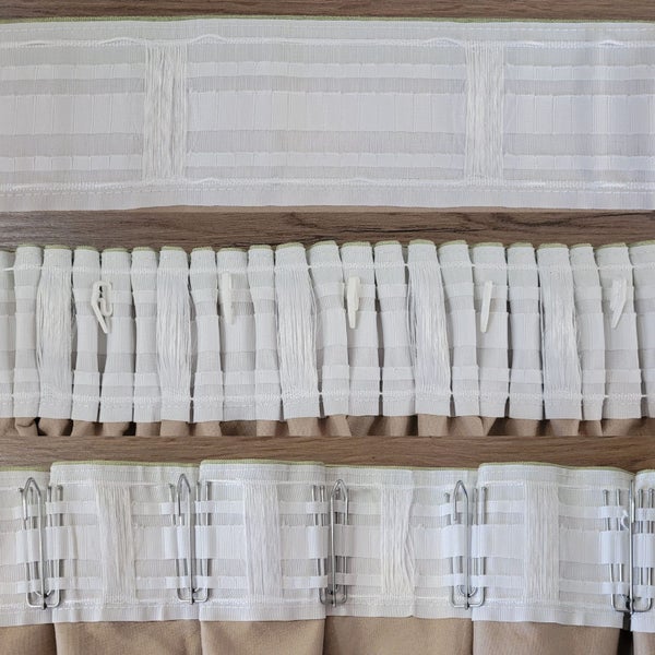 Linen-look Curtains with Tripleweave Lining 2.2-3.2m (gathered) x 2.4m63615896957569113