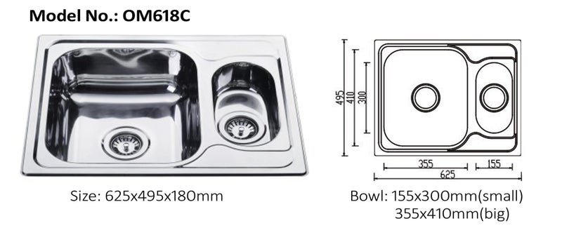 kitchen sink OM618C Carousel 1